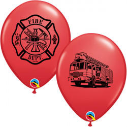 Fire Dept 11" Red (25ct) Lac