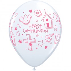 First Communion Symbols Girl 11" White (25ct) Yhg