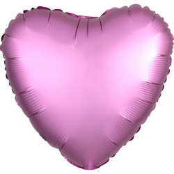Flamingo Satin Luxe Heart Standard S15 Flat A