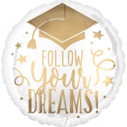 Follow Your Dreams White & Gold Standard S40 Pkt