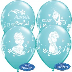 Frozen Anna, Elsa & Olaf 12" Caribbean Blue (6ct) Zqo