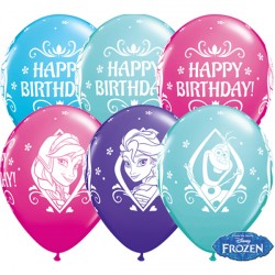 Frozen Birthday 11" Wild Berry, Caribbean Blue, Purple Violet & Robin's Egg Blue (25ct) Lbc