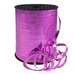 Fuchsia 5mm Holographic Ribbon 500m