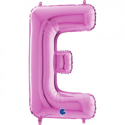 Fuchsia Letter E Shape 26" Pkt