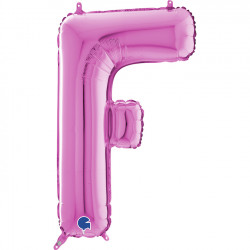 Fuchsia Letter F Shape 26" Pkt