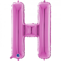 Fuchsia Letter H Shape 26" Pkt