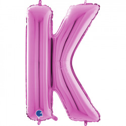 Fuchsia Letter K Shape 26" Pkt
