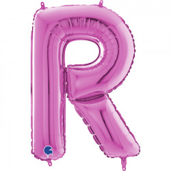 Fuchsia Letter R Shape 26" Pkt