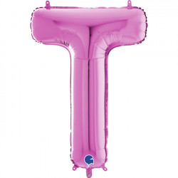 Fuchsia Letter T Shape 26" Pkt