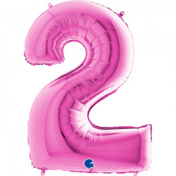Fuchsia Number 2 Shape 40" Pkt