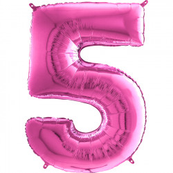 Fuchsia Number 5 Shape 26" Pkt