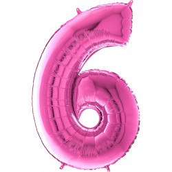 Fuchsia Number 6 Shape 26" Pkt