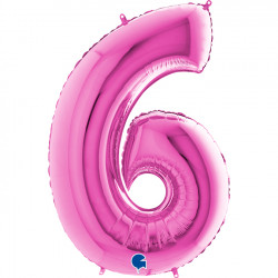 Fuchsia Number 6 Shape 40" Pkt