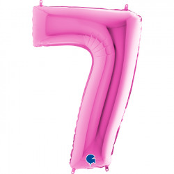 Fuchsia Number 7 Shape 40" Pkt