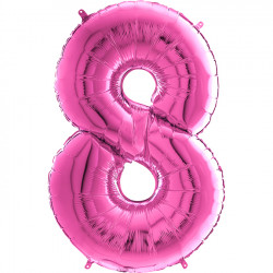 Fuchsia Number 8 Shape 26" Pkt