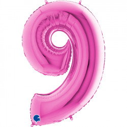 Fuchsia Number 9 Shape 40" Pkt