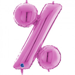 Fuchsia Symbol % Shape 26" Pkt