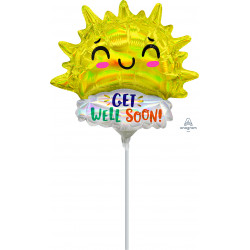 Get Well Happy Sun Mini Shape A30 Flat