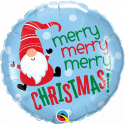 Gnome Merry Christmas 18" Pkt If