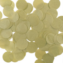 Gold 15mm Round Paper Confetti 100g