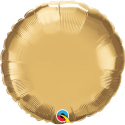 Gold Chrome Round 18" Flat Q Hj