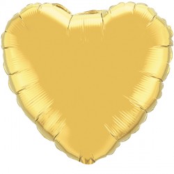 Gold Heart 18" Flat Q Hj