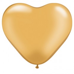 Gold Heart 6" Metallic (100ct) Lab