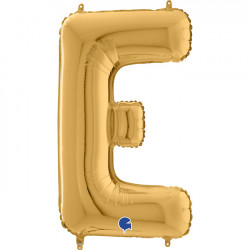 Gold Letter E Shape 26" Pkt