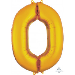 Gold Number 0 Shape P50 Pkt (26" X 35")