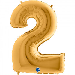 Gold Number 2 Shape 40" Pkt