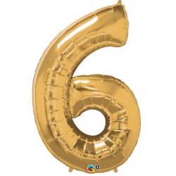 Gold Number 6 Shape Group D 42" Pkt Ycj