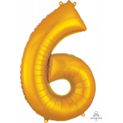 Gold Number 6 Shape P50 Pkt (22" X 34")