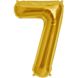 Gold Number 7 Shape 16" Pkt