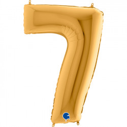 Gold Number 7 Shape 40" Pkt