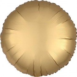 Gold Sateen Satin Luxe Round Standard S15 Flat A