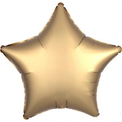Gold Sateen Satin Luxe Star Standard S15 Flat A