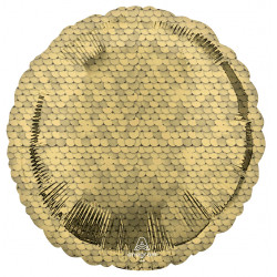 Gold Sequin Circle Standard S18 Pkt A