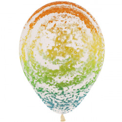 *graffiti Rainbow 12" Clear Sempertex (25ct)