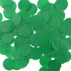 Green 25mm Round Paper Confetti 100g