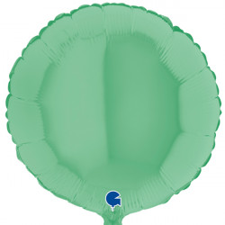 Green Matte Round 18" Grabo Flat