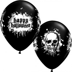 Halloween Haunted Skull 11" Onyx Black (6x6ct) Ysj