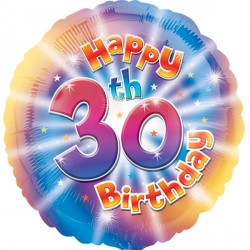 Happy 30th Birthday Standard Hs40 Pkt