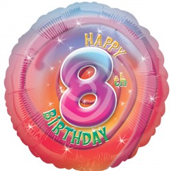 Happy 8th Birthday Standard Hs40 Pkt