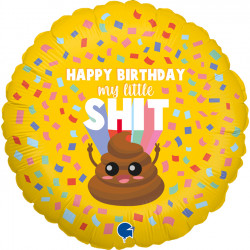Happy Birthday My Little Shit Grabo 18" Pkt