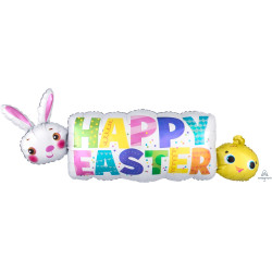 Happy Easter Banner Shape P35 Pkt (44" X 16")