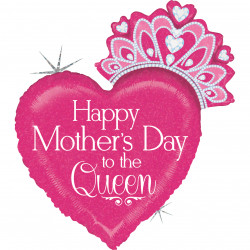 Happy Mother's Day Queen 33" Shape D Pkt