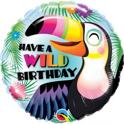 Have A Wild Birthday! 18" Pkt If