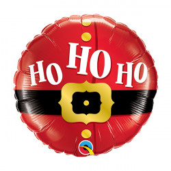Ho Ho Ho Santa's Belt 9" Flat Hi