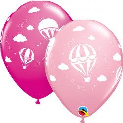 Hot Air Balloons 11" Pink & Wild Berry (25ct) Ygx