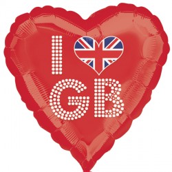 I Heart Gb Red Standard S40 Pkt